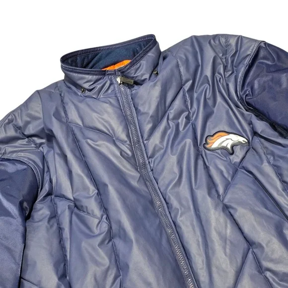Nike NFL Denver Broncos Puffer Jacket Mens 3XL Team Full Zip CoatREAD